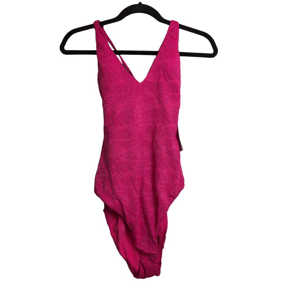 Andie The Elwood One Piece LT Long Torso Lava Crisscross Tie Back ST New